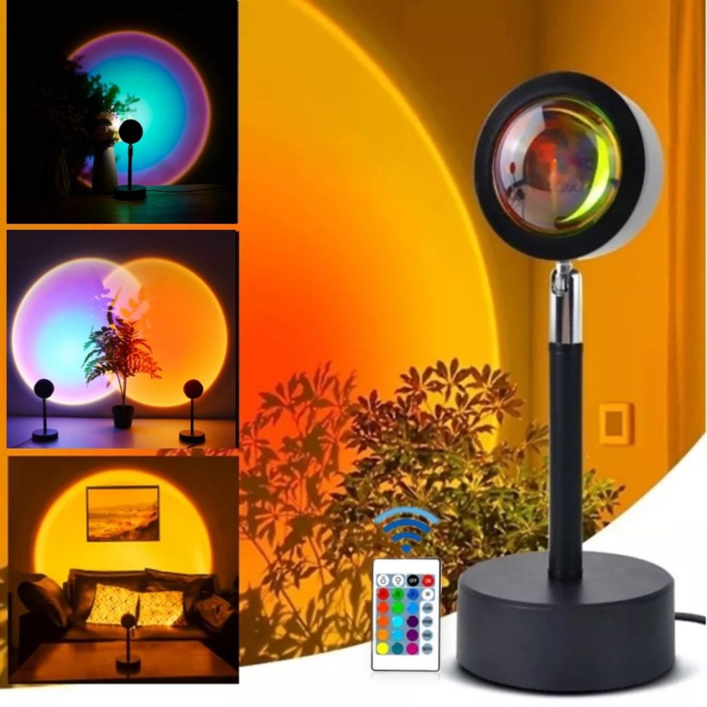 Portable Rechargeable LED Sunset Lamp – Way Traders