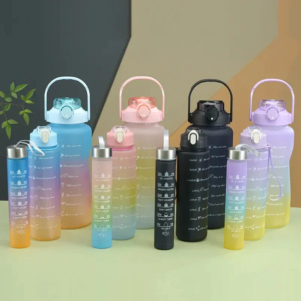 Pack OF Three Water Bottle Set