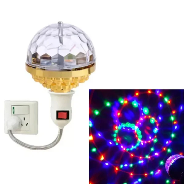 LED Colour Rotating Lamp With Holder