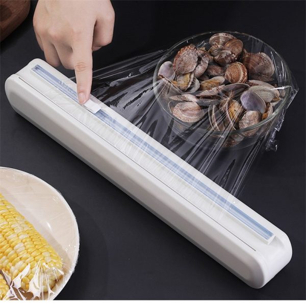 Plastic Wrap Dispenser With Cutter