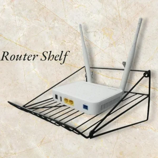 Router Shelf Metal Storage Rack