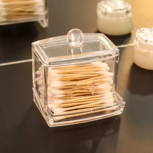 Acrylic Cotton Swabs Storage Holder