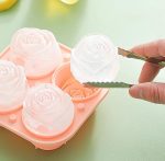 Silicone Flower Shape Ice Cube Tray