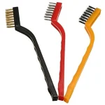 Nylon Brass Stainless Steel Mini Wire Cleaning Brush Set (Pack Of 3) - Image 2
