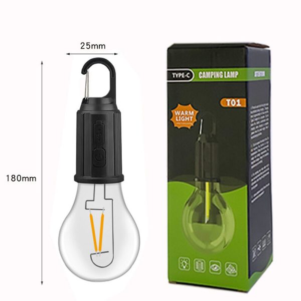 Portable Mini Rechargeable Warm Bulb With Hook With 3 Modes