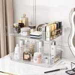 Acrylic 2 Layer Cosmetic Makeup Display Shelf