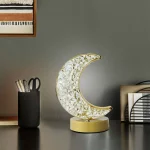 Acrylic LED Moon Touch Table Lamp - Image 2