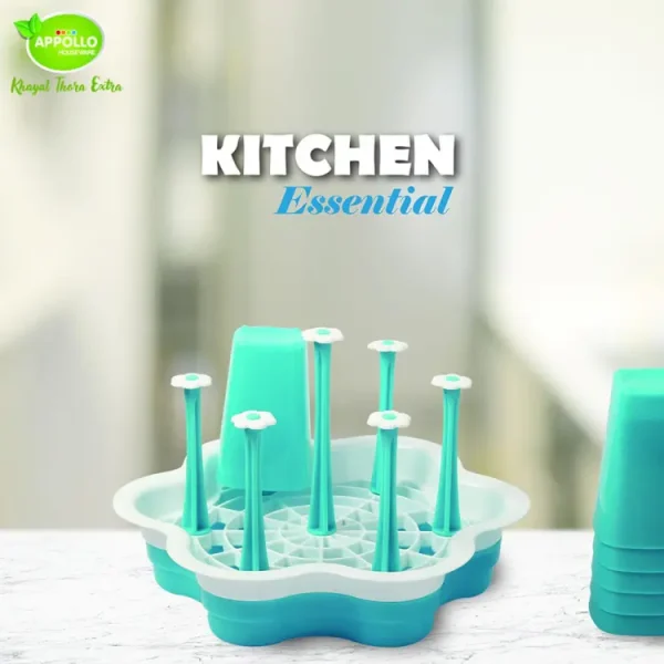 Appollo Victoria Glass Stand 7 Hooks