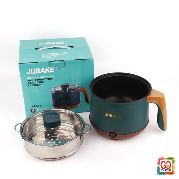 JUBAKE Electric Kettle Multifunction Electric Nonstick Hot Pot Cooker & Steamer