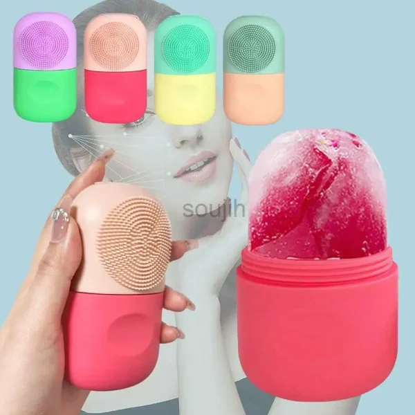 Silicon Ice Roller With Face Massager