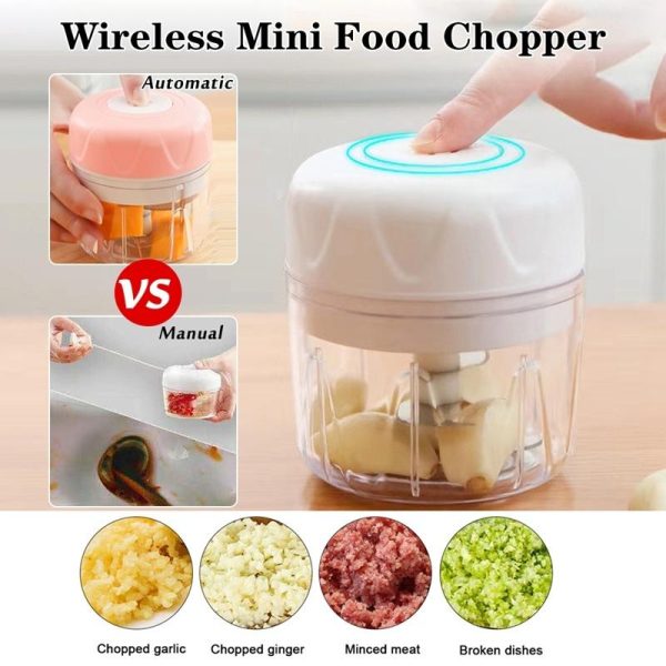 3 Blades Usb Rechargeable Chopper