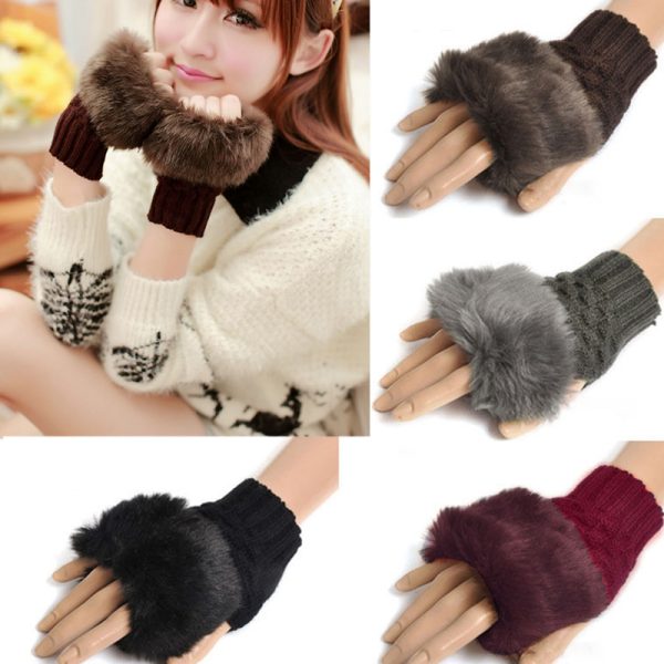 Winter Wooven Gloves For Women