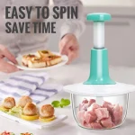 Manual Food Chopper Push For Vegetables & Meat - Image 3