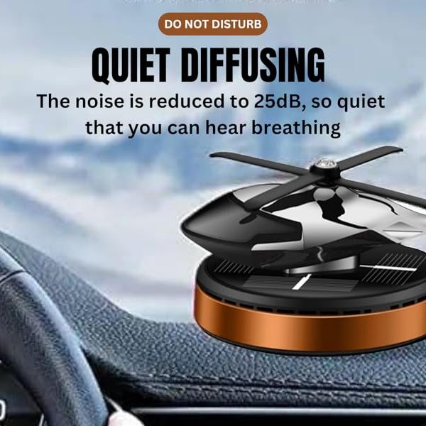 Solar Helicopter For Car Dashboard For Fragnance