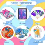 The master of the ebru water marble painting 6 colour - Image 3