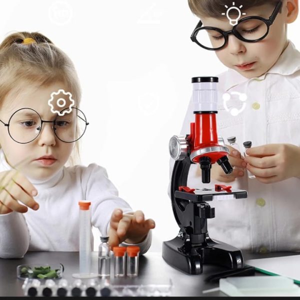 children's microscope toy 1200 times student scientific experiment puzzle science and education toy set
