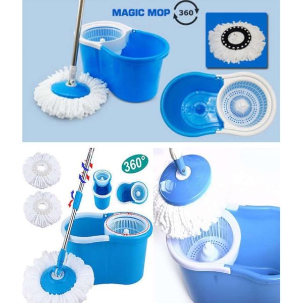360 Degree Easy Mop-Double Drive Spin Mop (Plastic)