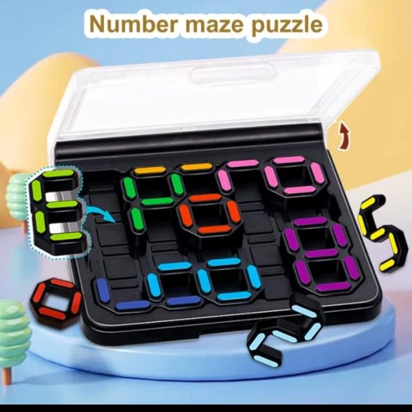 kids toy digital maze puzzle toy early educational toy children number maze sliding puzzle toy fun logics game