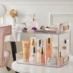 Acrylic 2 Layer Cosmetic Makeup Display Shelf - Image 2