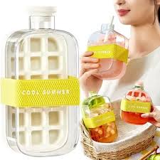 Crush cup ice cube.