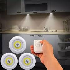 LED light with remote control set of 3