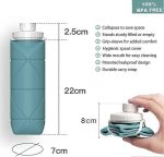 Silicone folding water bottle.
