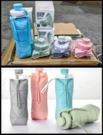 Silicone folding water bottle. - Image 2